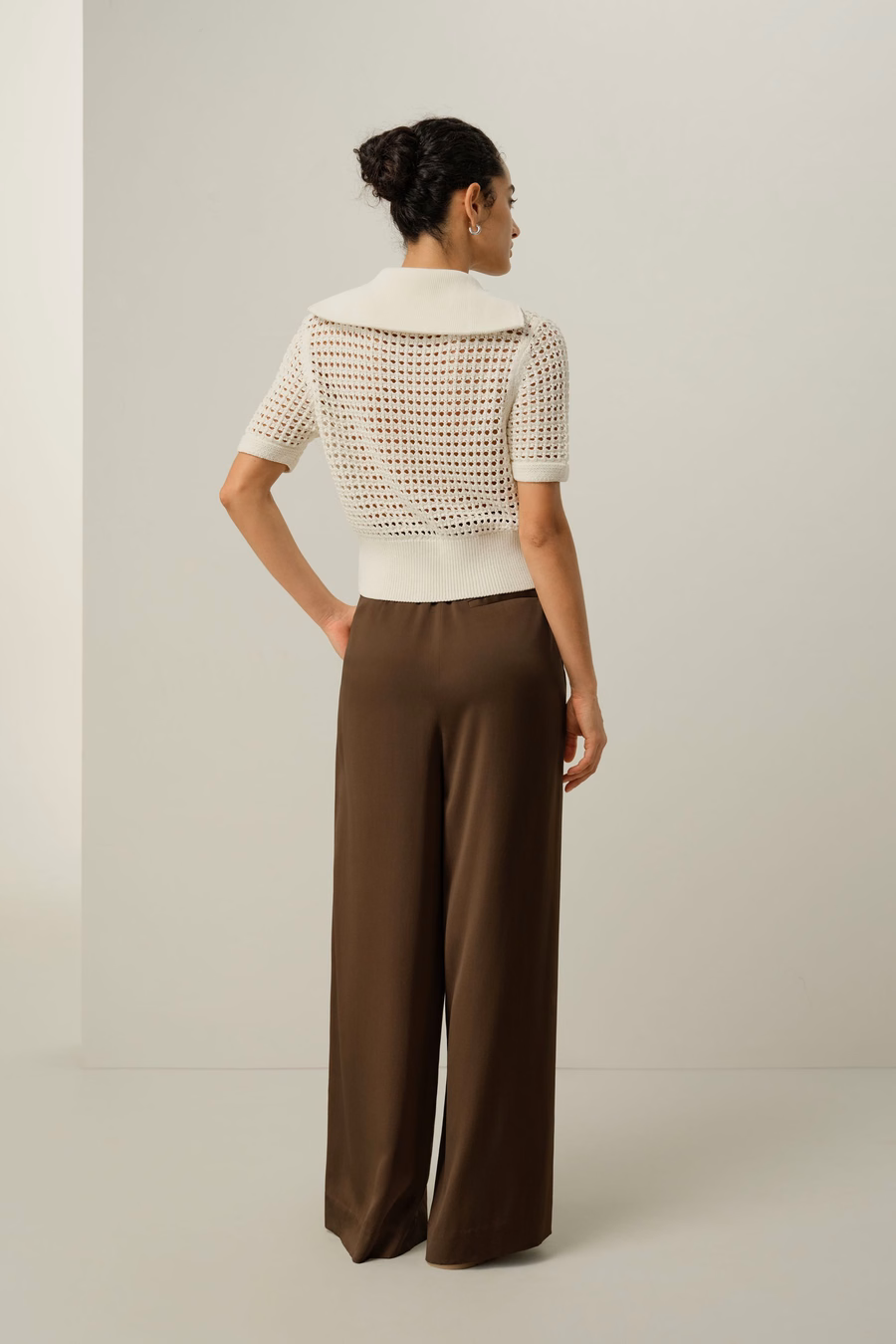 Cardigan a doppia zip in maglia Toscana Pointelle