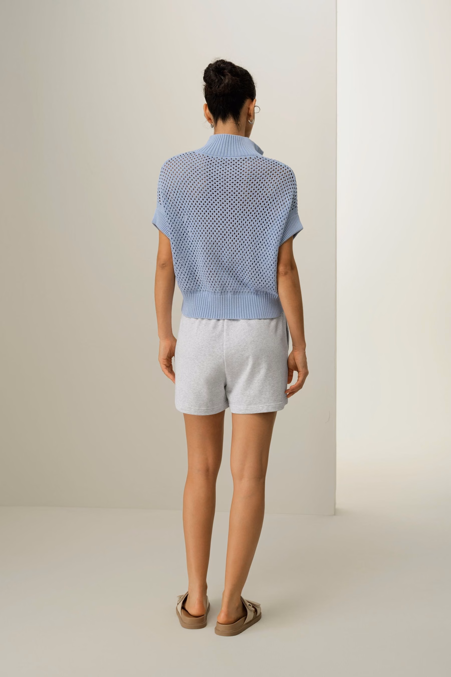 Maglione Half-Zip Pointelle della Toscana