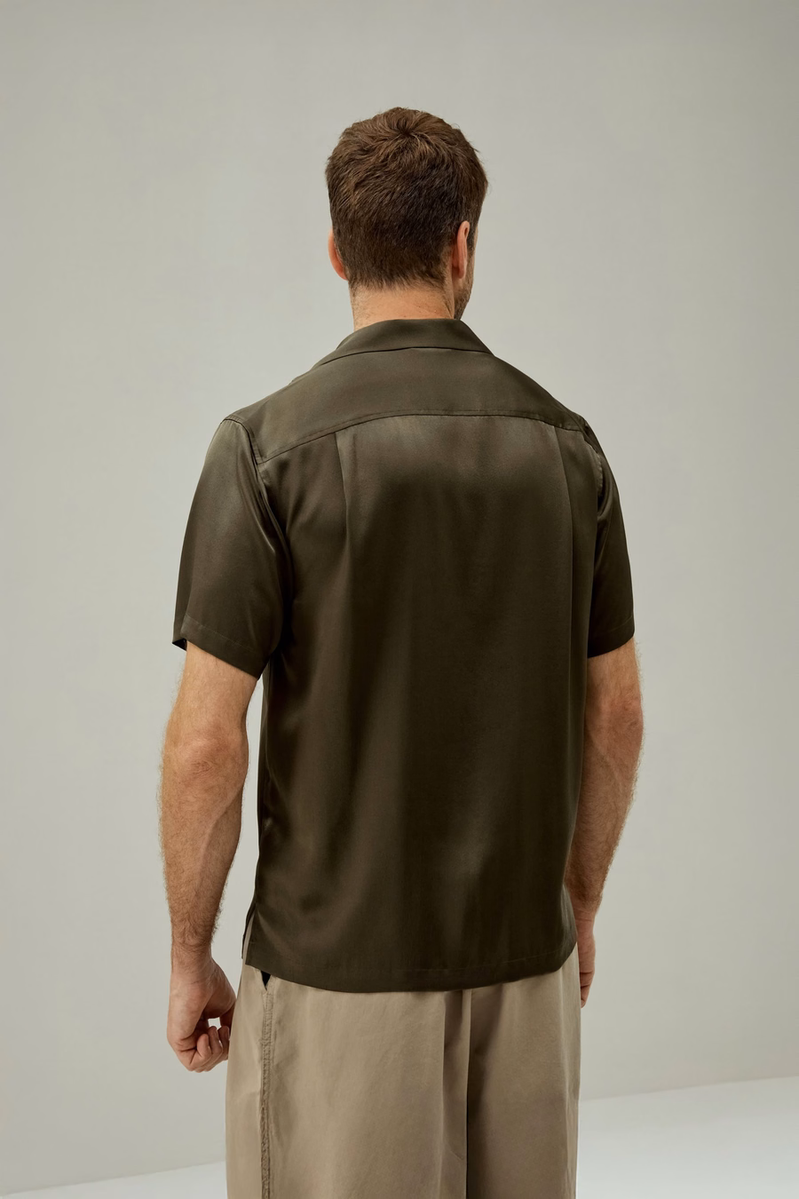 Camicia da Uomo in Seta Camp