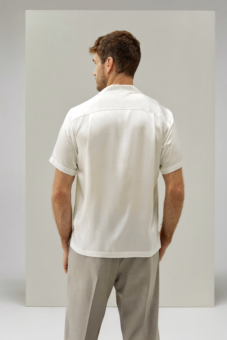Camicia da Uomo in Seta Camp