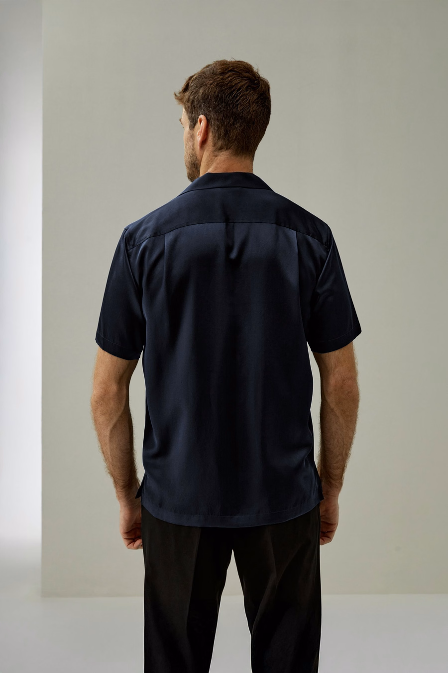 Camicia da Uomo in Seta Camp