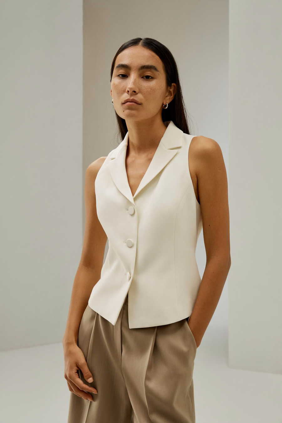 Gilet da costume in seta