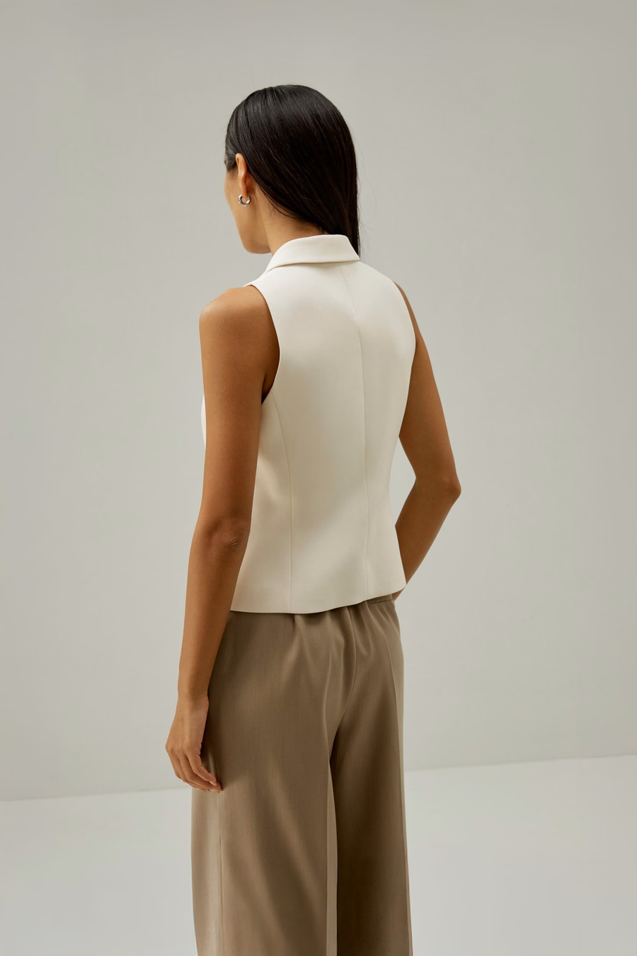 Gilet da costume in seta