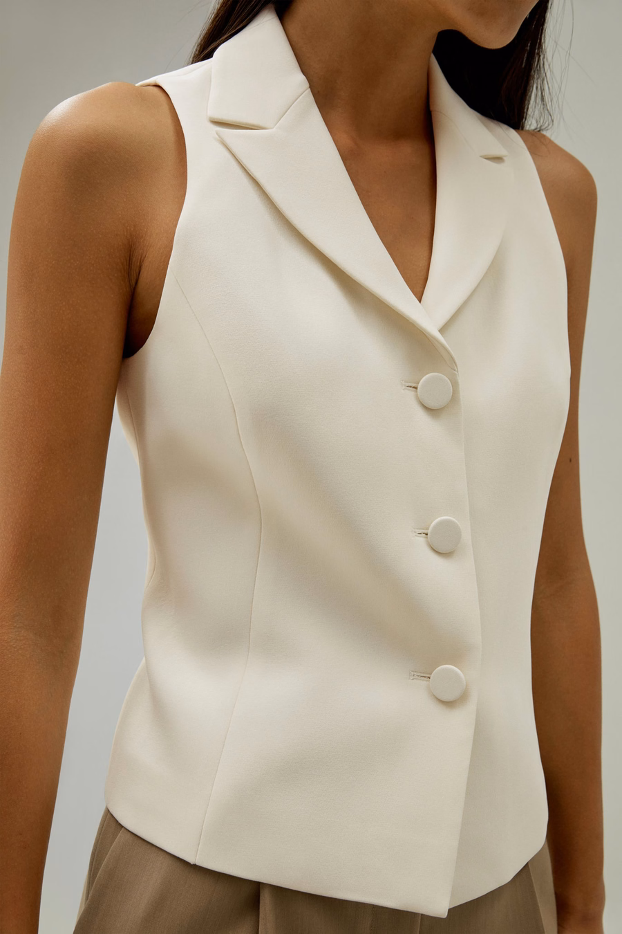 Gilet da costume in seta