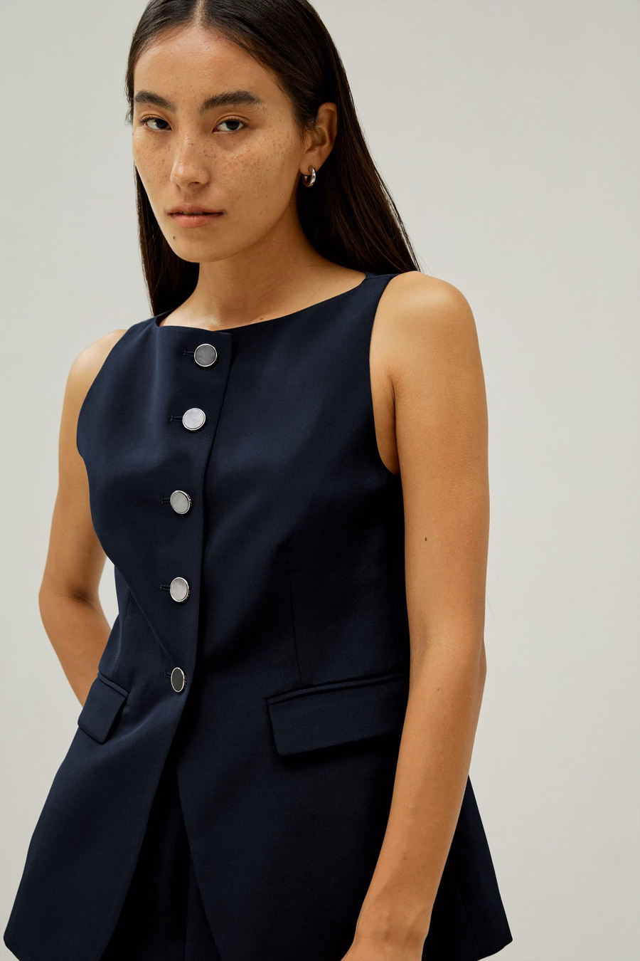 Button Up Blazer in Seta