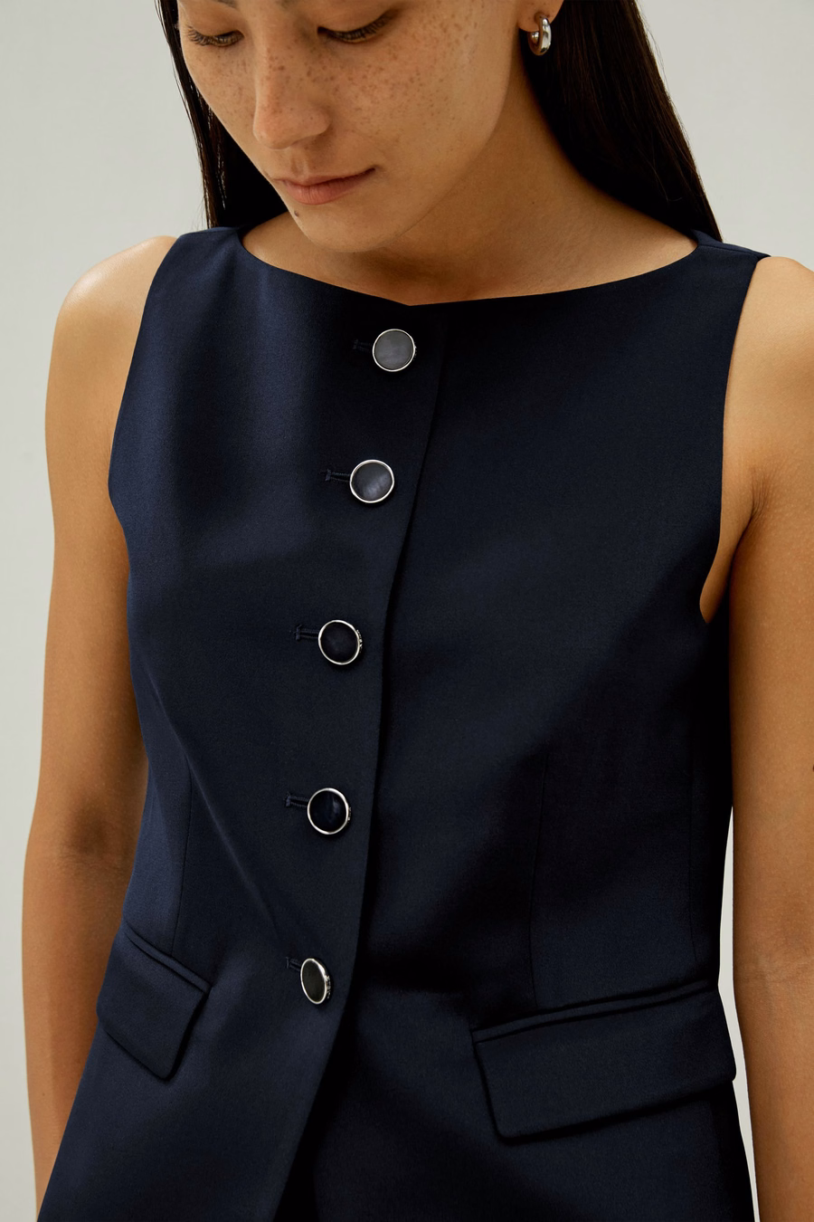 Button Up Blazer in Seta