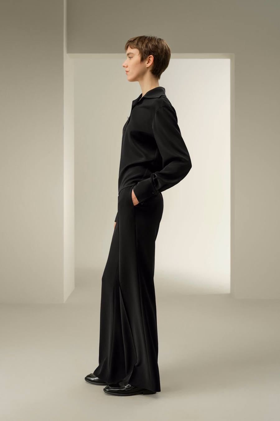 Blusa in Seta Stretch di Lusso