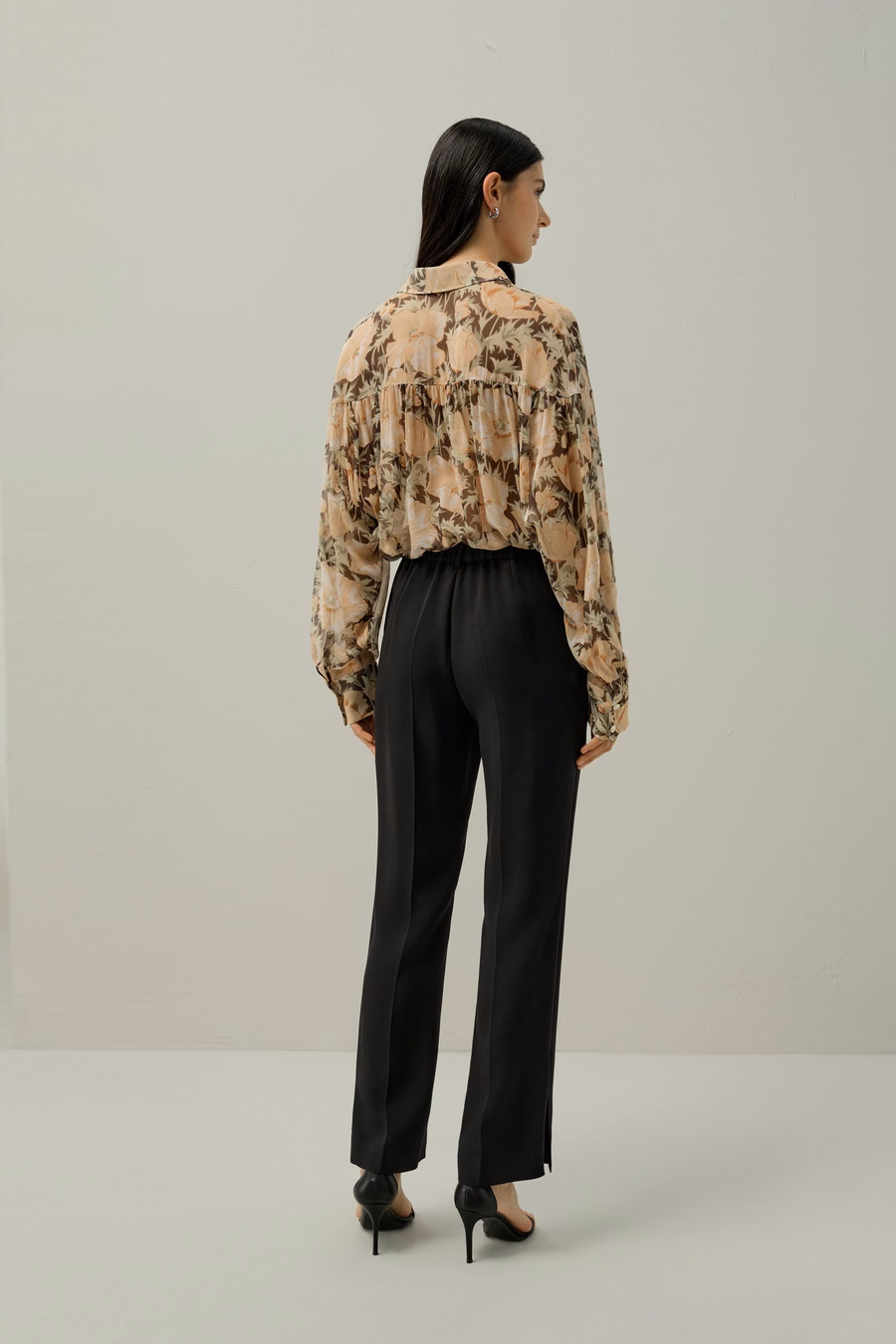 Poppy Parade Blusa di Seta - Realizzata con Tessuto Liberty