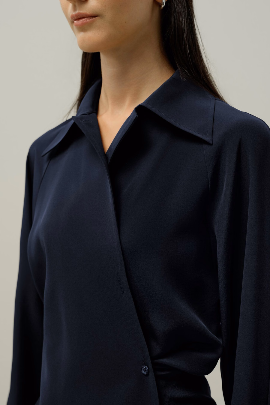 Camicia di Seta Multiposizionale