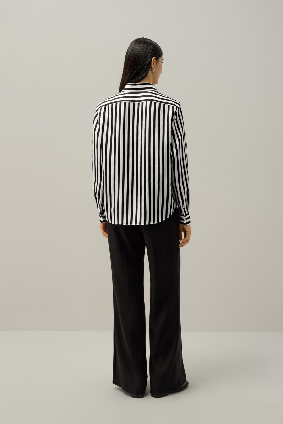 LILYSILK X LYDIA TOMLINSON Camicia a righe Audrey