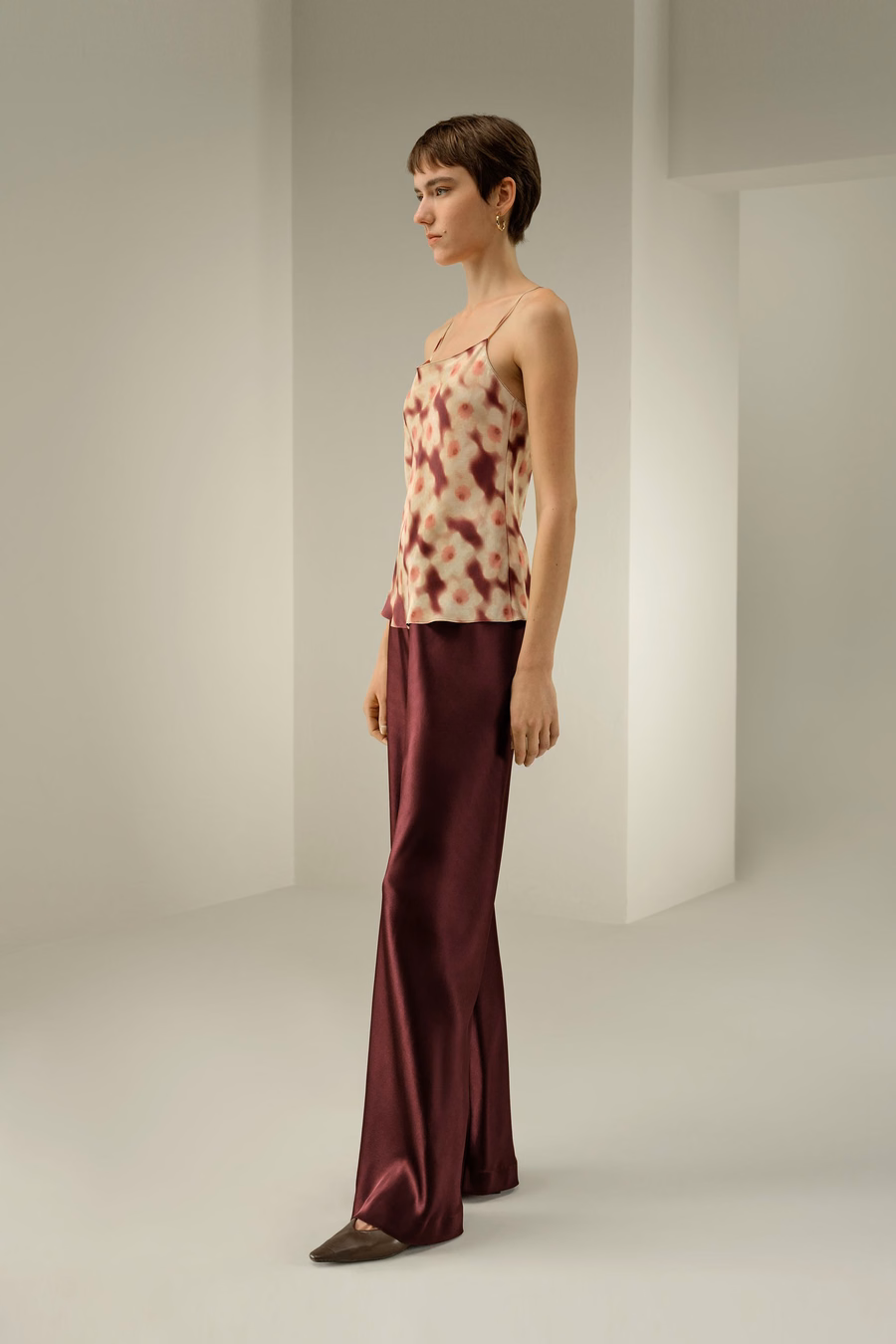 Canotta in Seta Daffodil Bloom - Realizzata con Tessuto Liberty