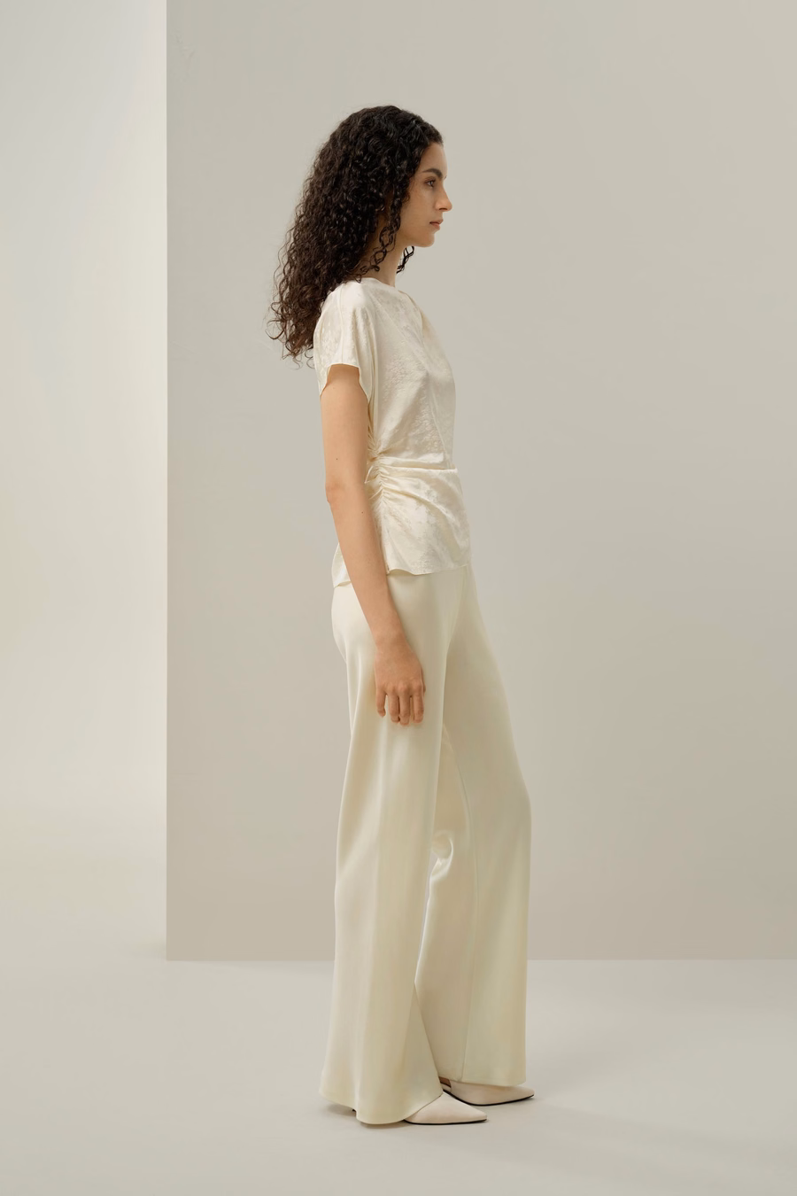 Top in seta jacquard YING