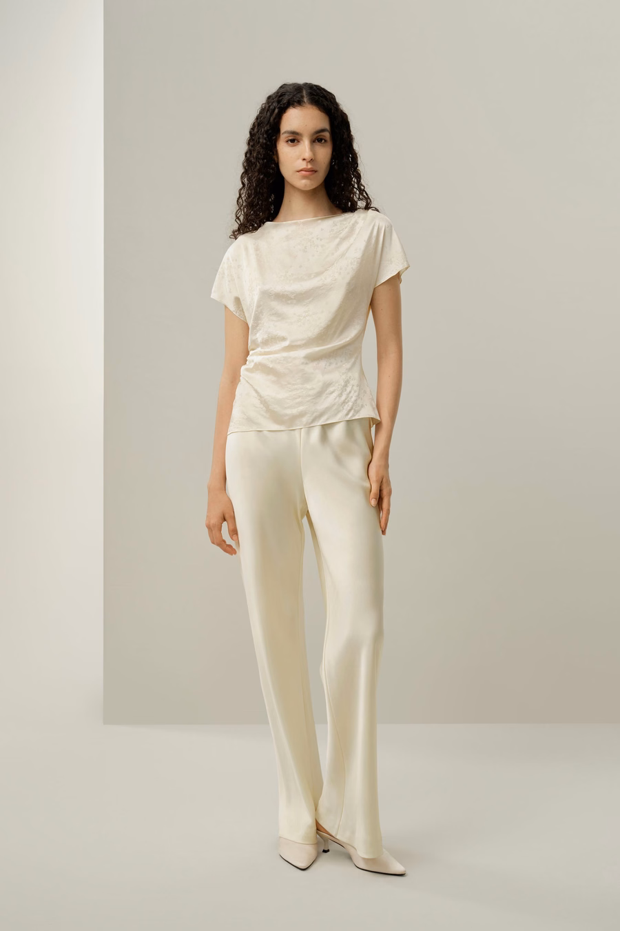 Top in seta jacquard YING