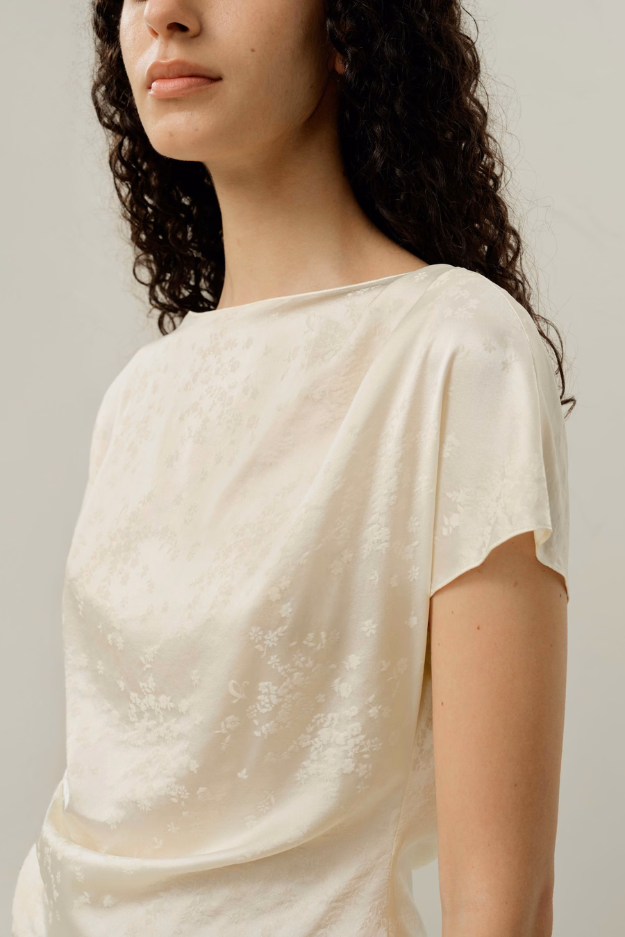 Top in seta jacquard YING
