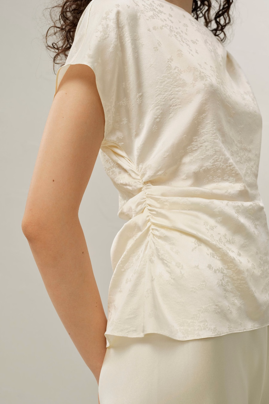 Top in seta jacquard YING