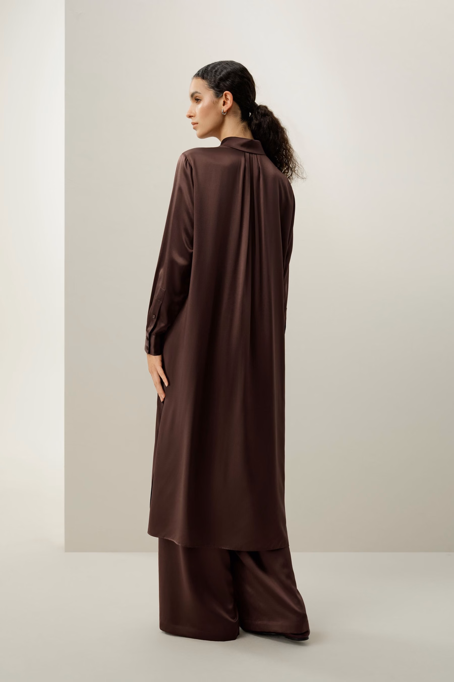 Abito Camicia in Seta Charmeuse