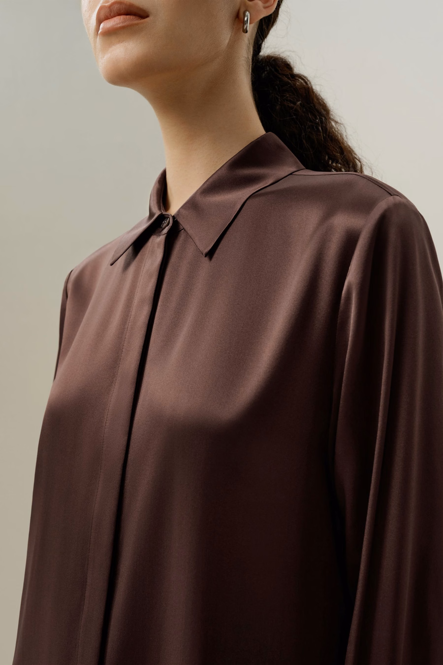 Abito Camicia in Seta Charmeuse