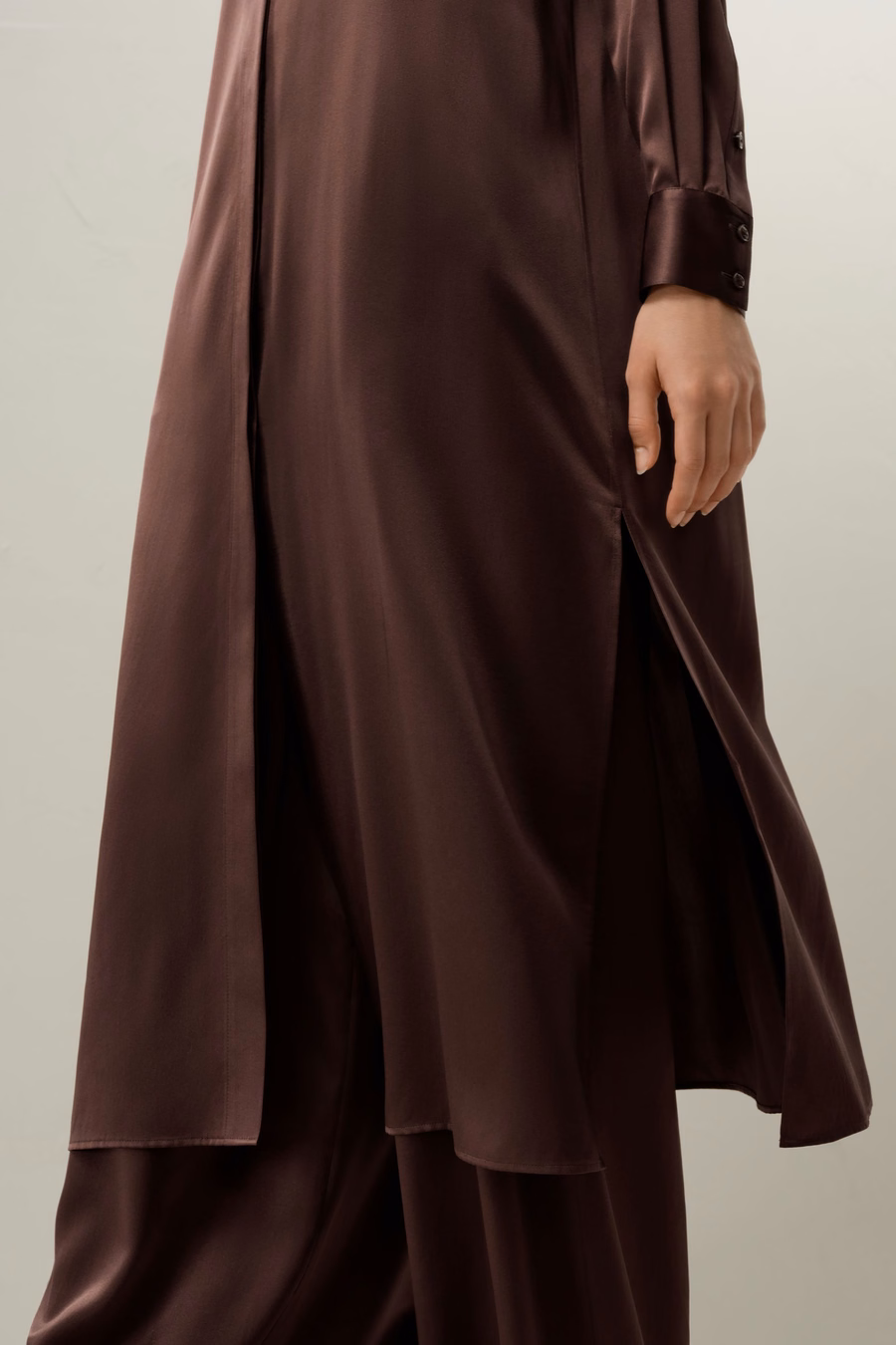 Abito Camicia in Seta Charmeuse