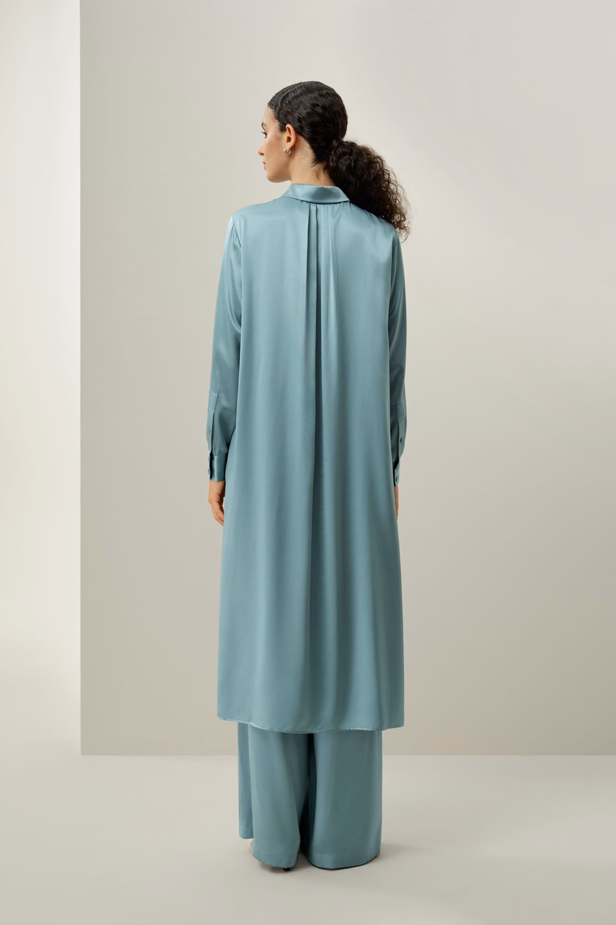 Abito Camicia in Seta Charmeuse