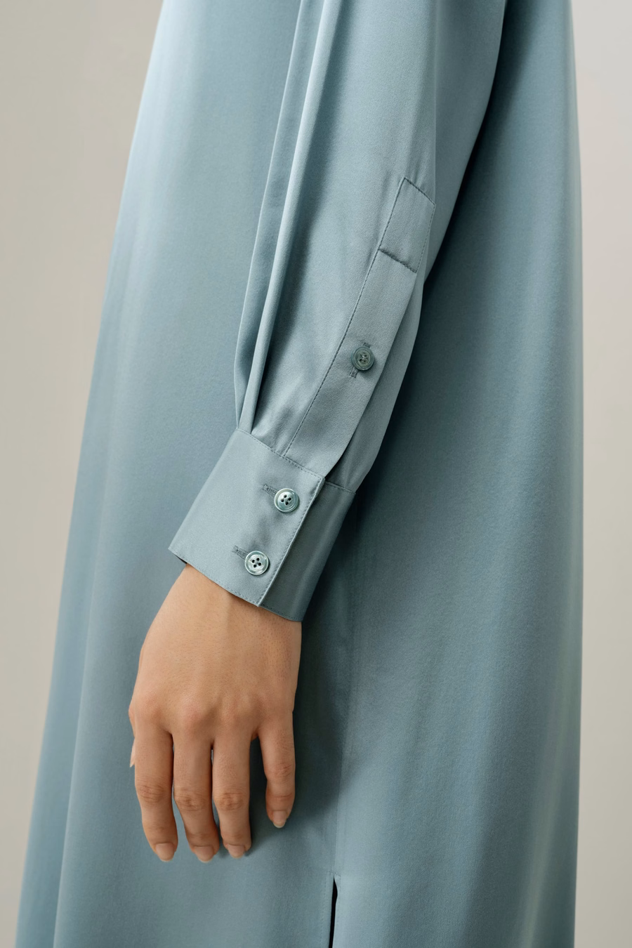 Abito Camicia in Seta Charmeuse