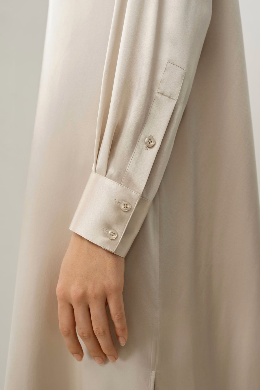 Abito Camicia in Seta Charmeuse