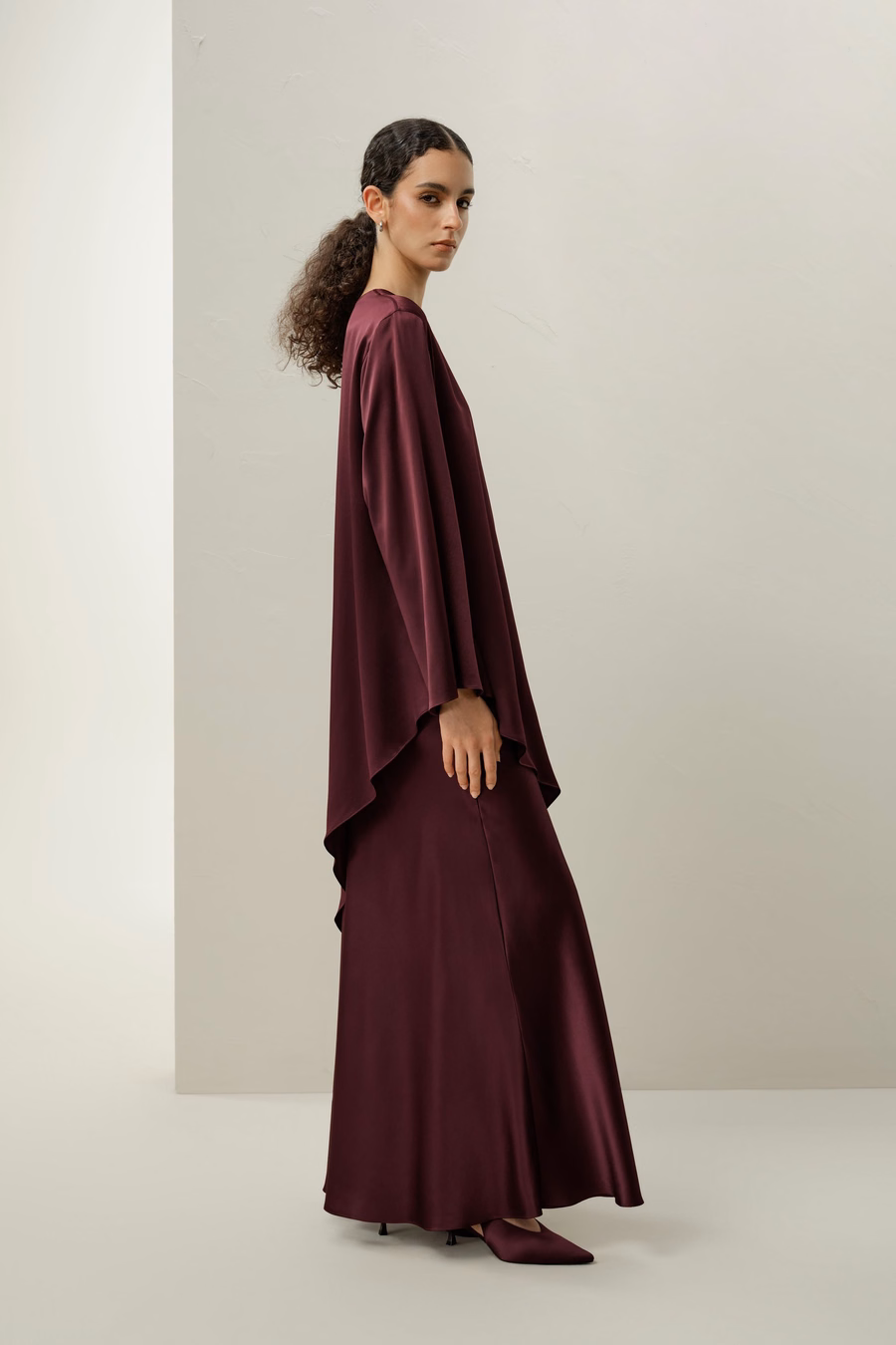 Gonna Maxi A-Line in Seta Charmeuse