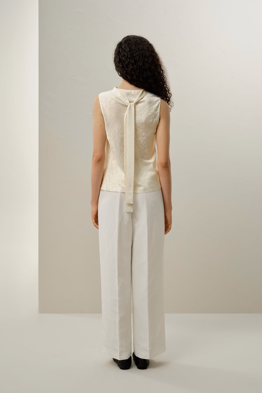 YING Top in Seta Jacquard