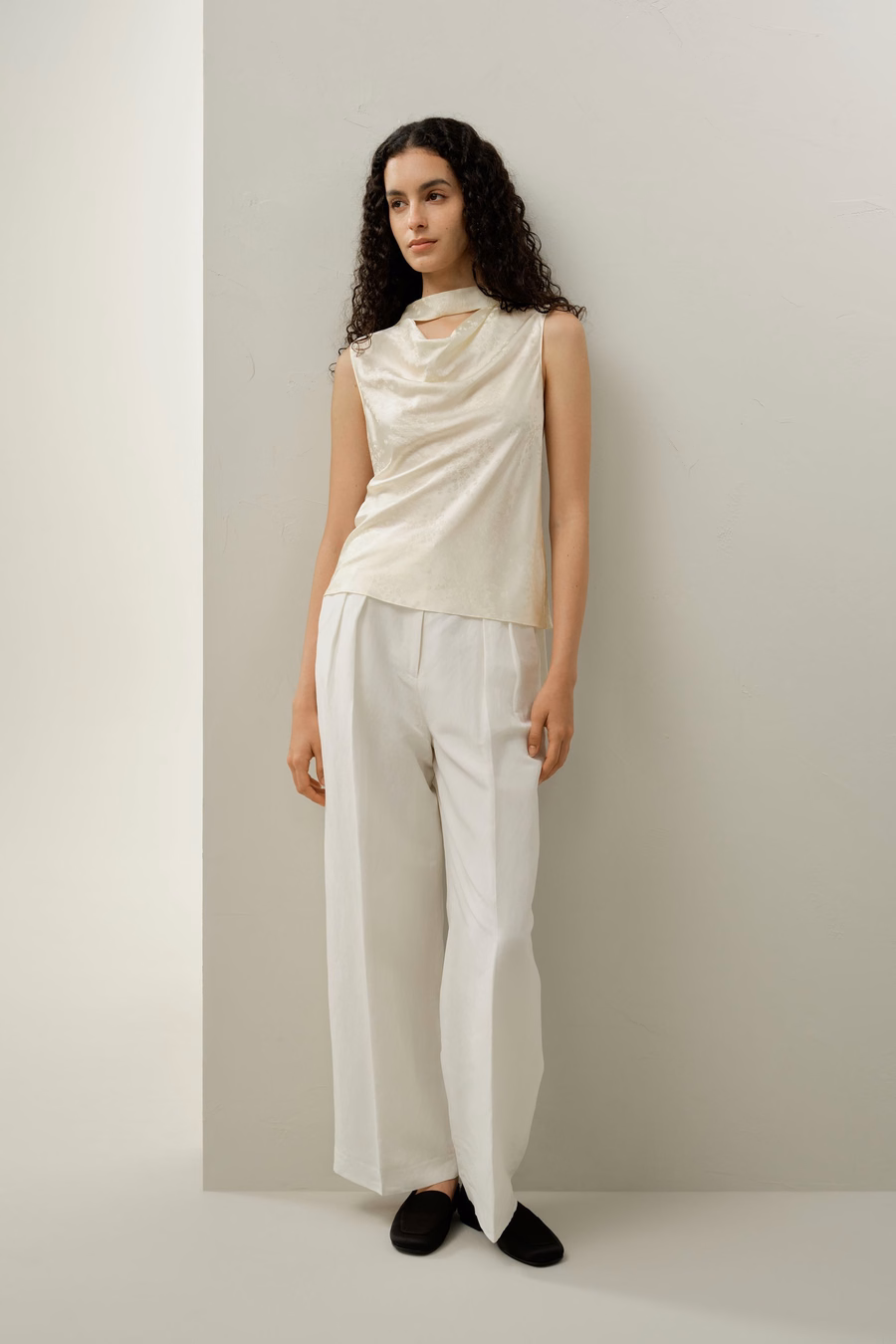 YING Top in Seta Jacquard
