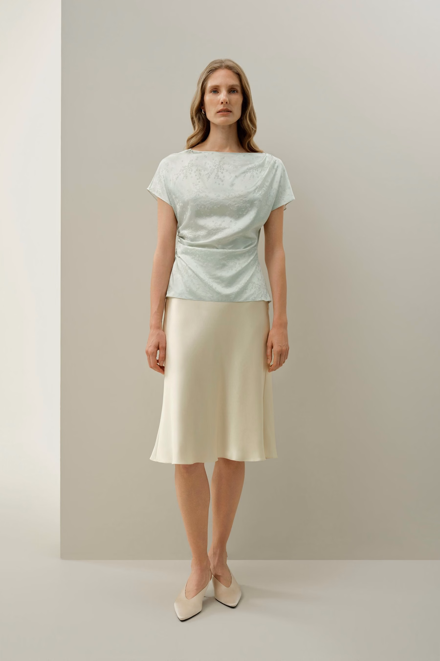 Top in seta jacquard YING