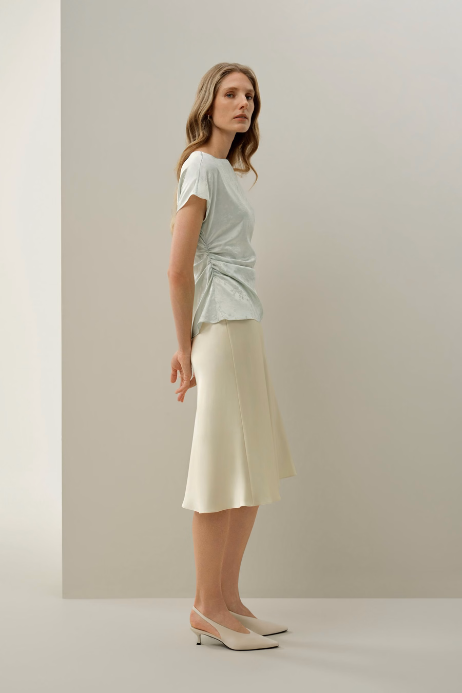 Top in seta jacquard YING