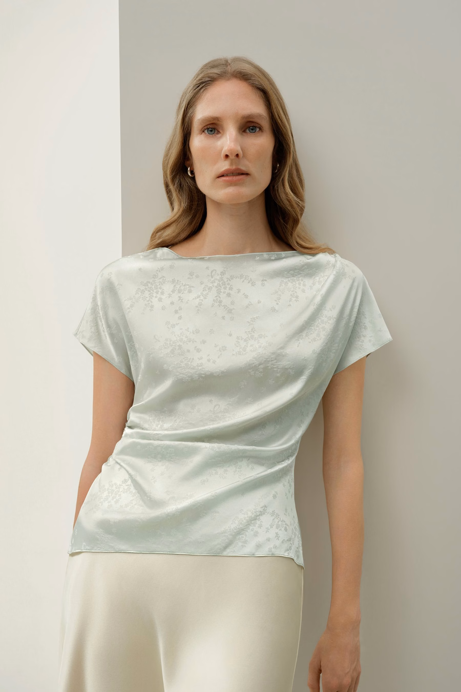 Top in seta jacquard YING