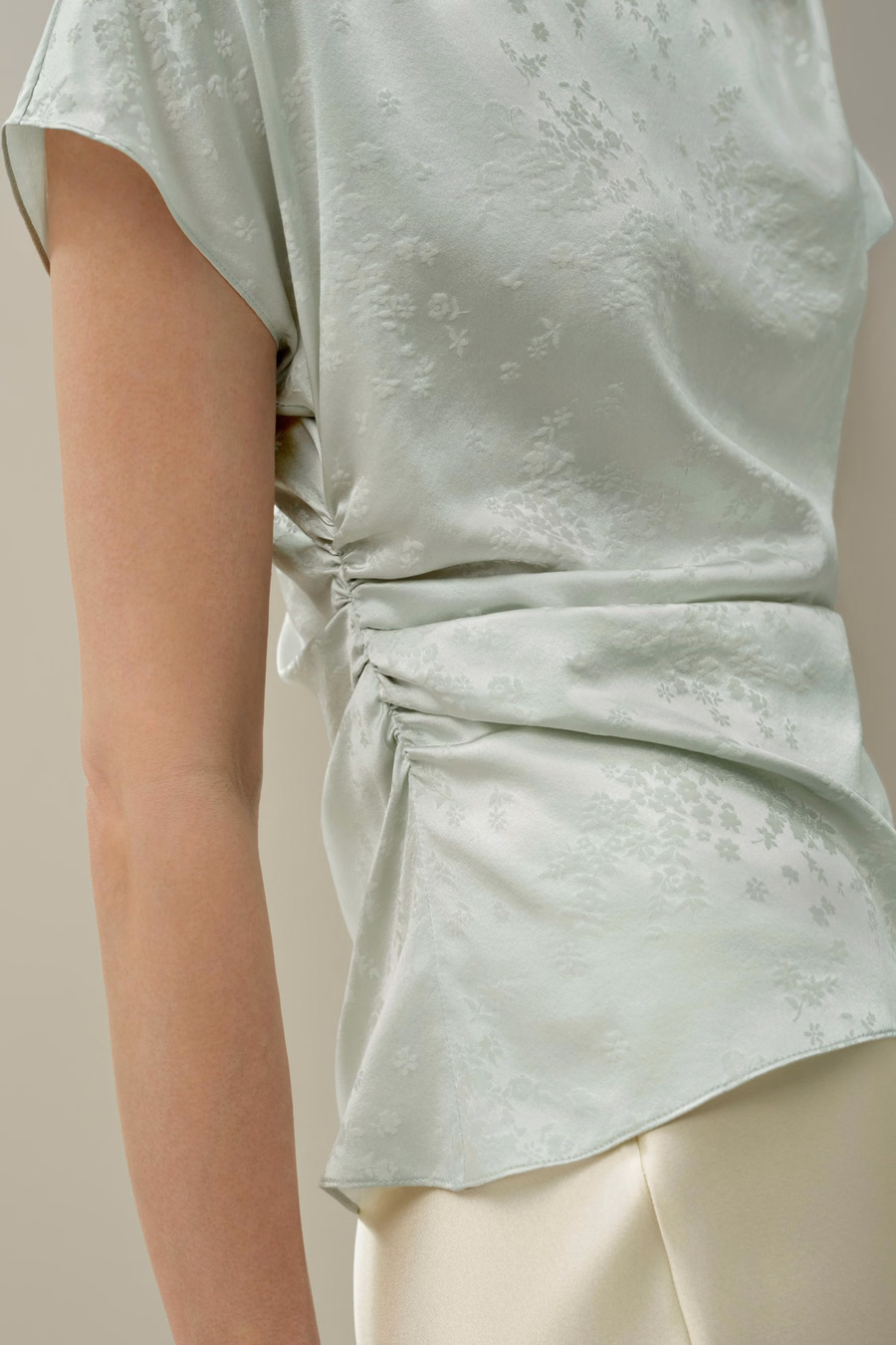 Top in seta jacquard YING