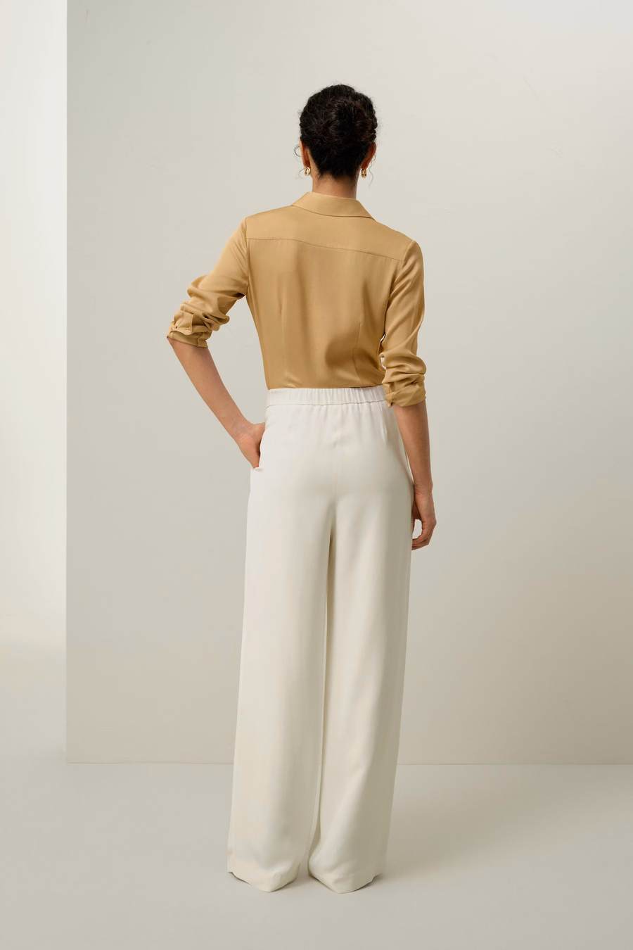 Camicia in Viscosa Doppia Georgette