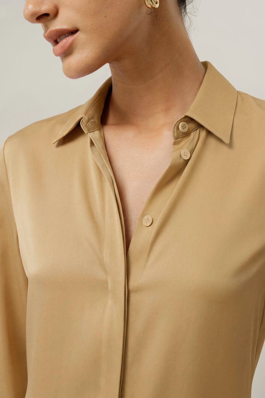 Camicia in Viscosa Doppia Georgette