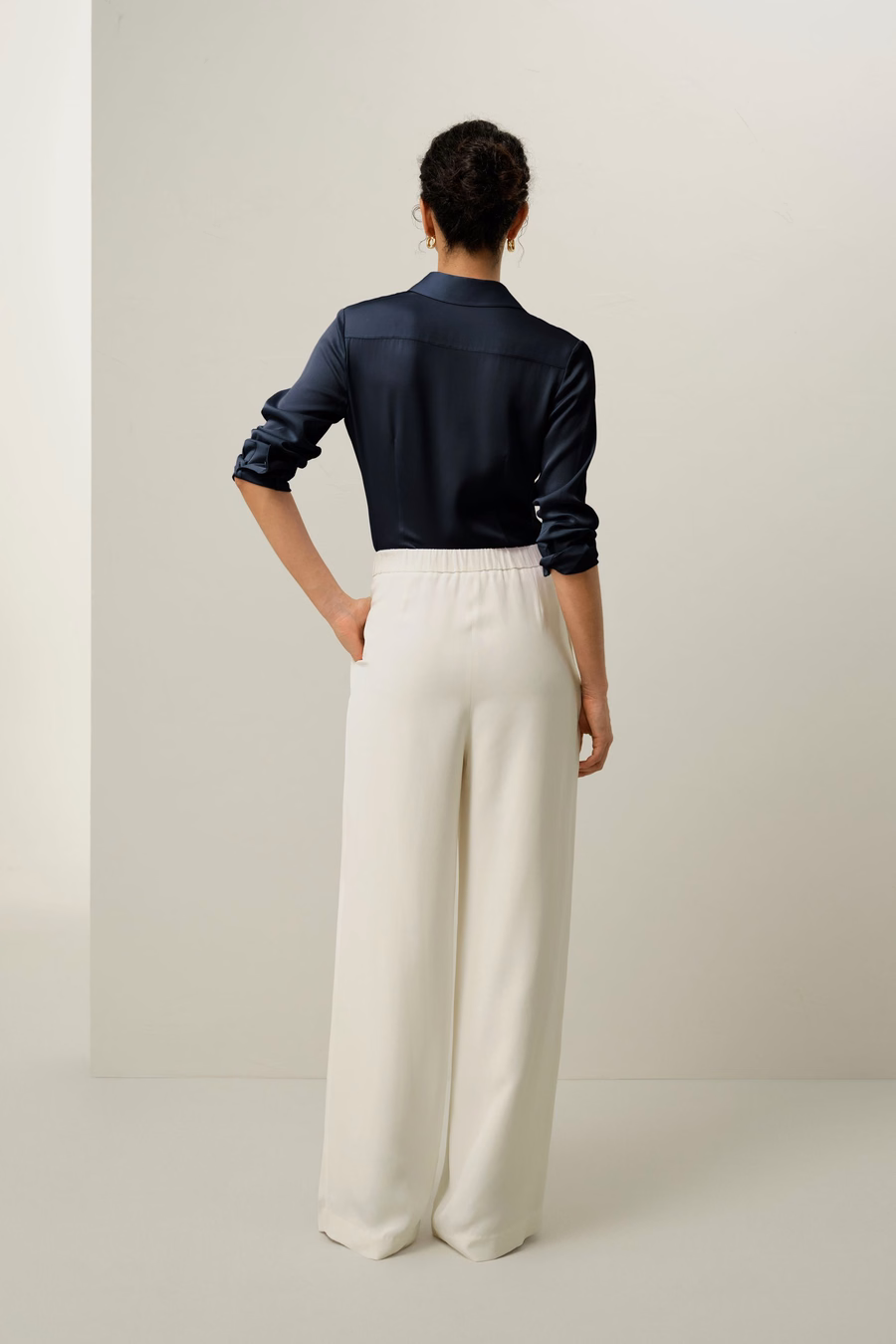 Camicia in Viscosa Doppia Georgette