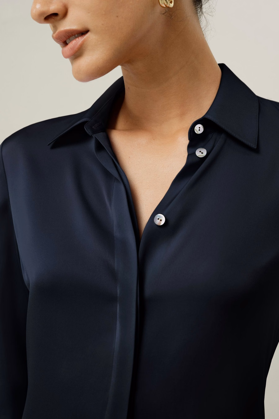 Camicia in Viscosa Doppia Georgette