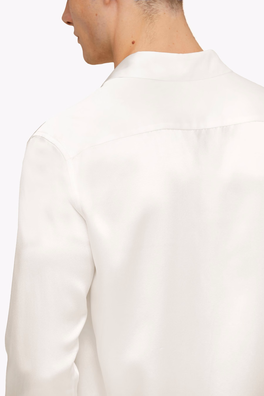 Camicia Base in Sete di Gelso per Uomo