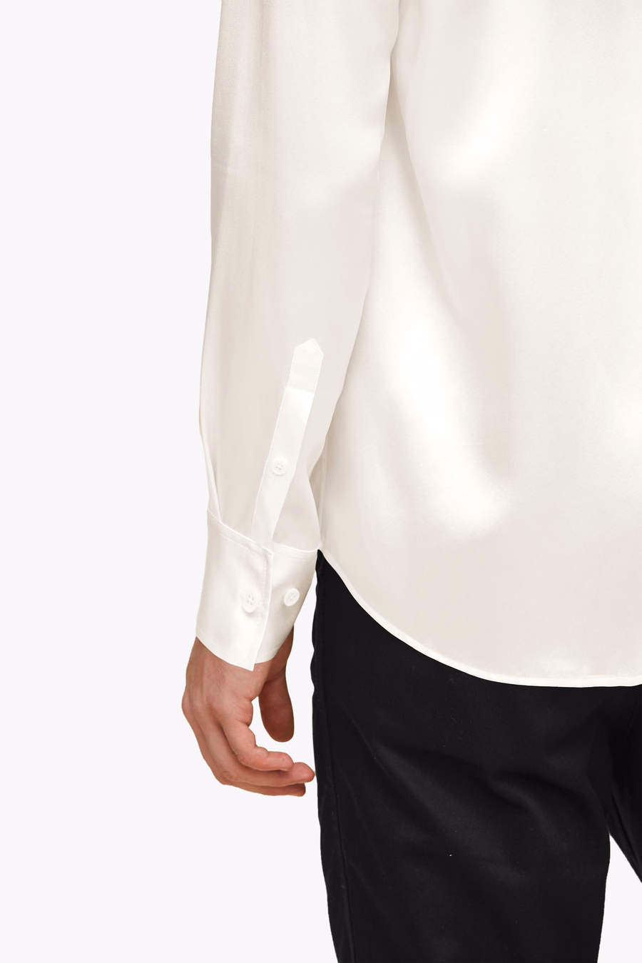 Camicia Base in Sete di Gelso per Uomo