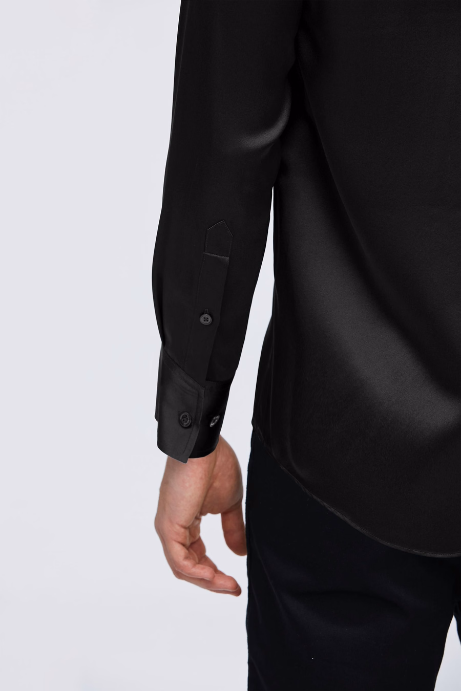Camicia Base in Sete di Gelso per Uomo