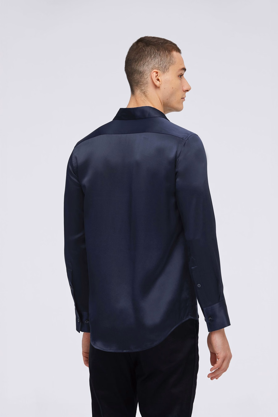 Camicia Base in Sete di Gelso per Uomo