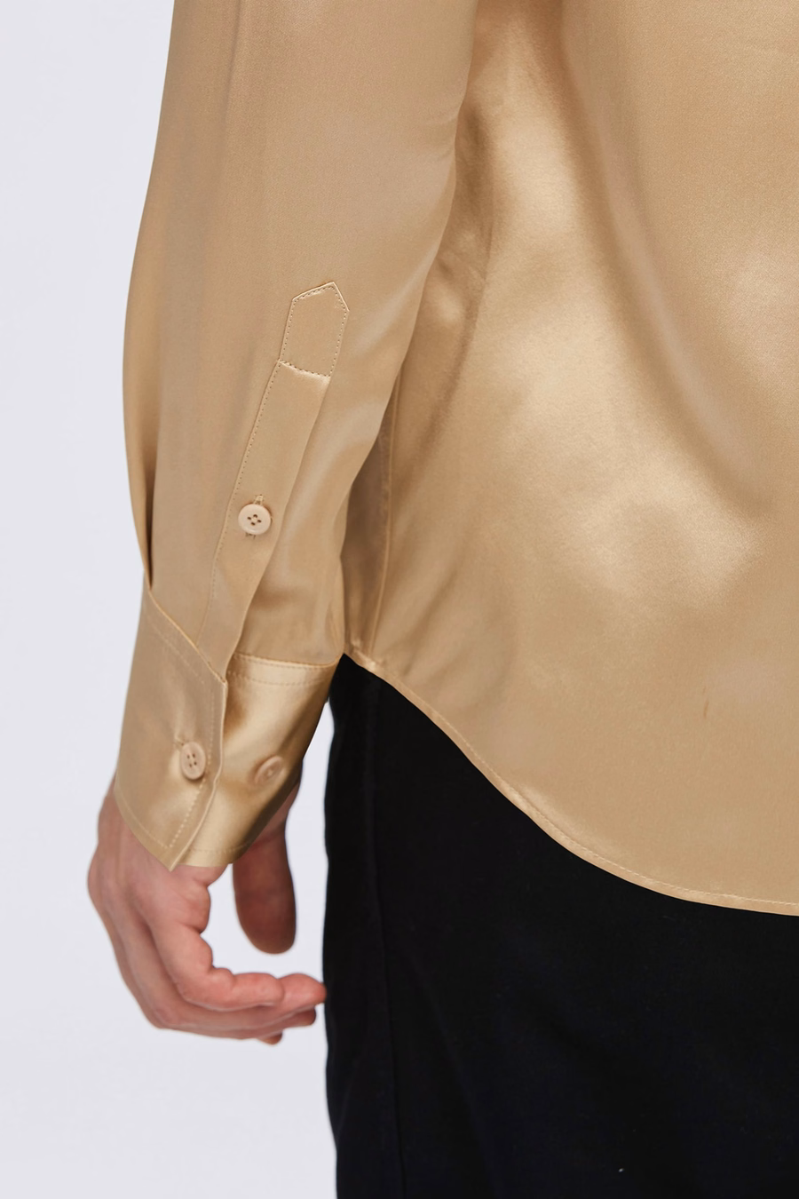 Camicia Base in Sete di Gelso per Uomo