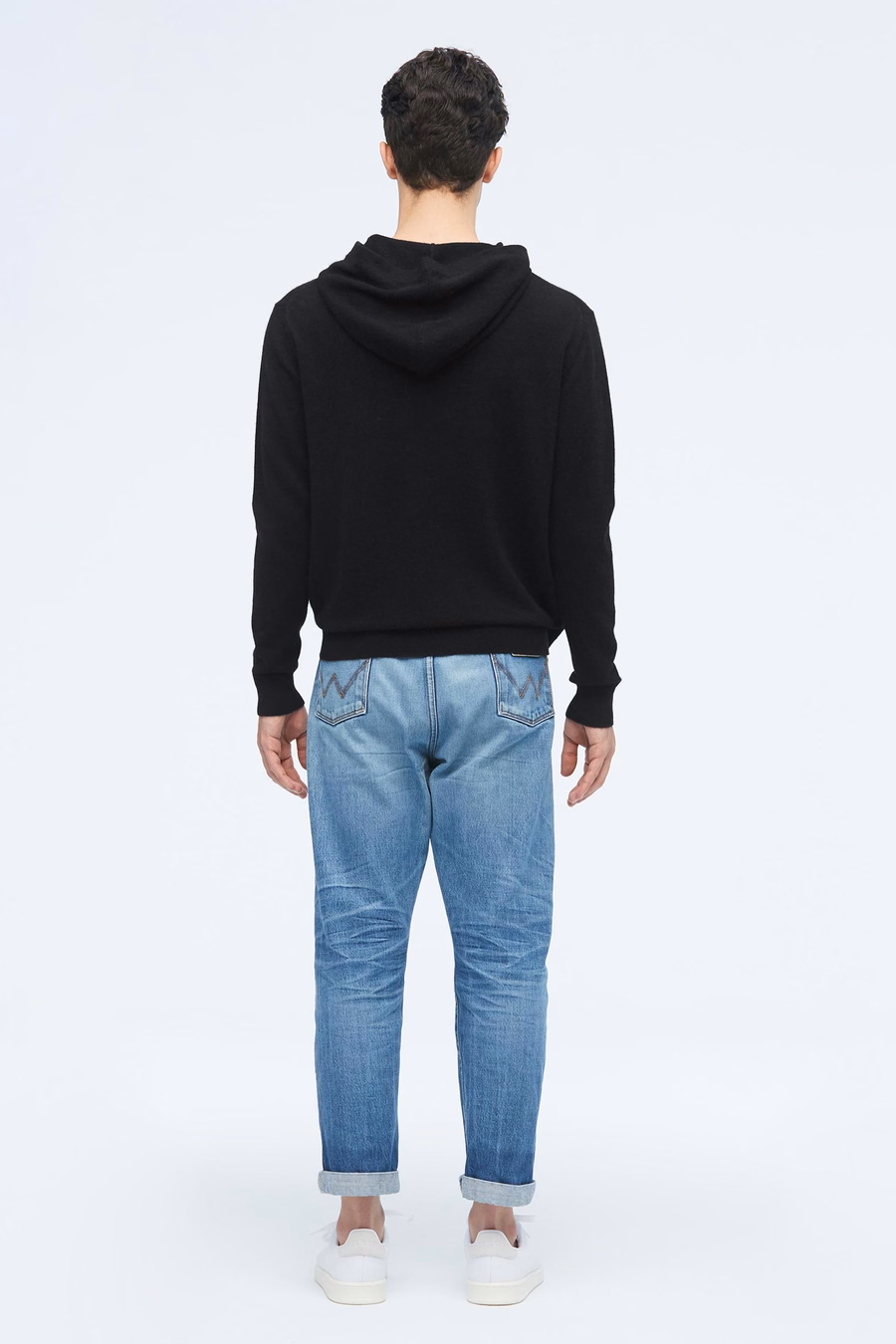 Felpa con cappuccio in cashmere per uomo