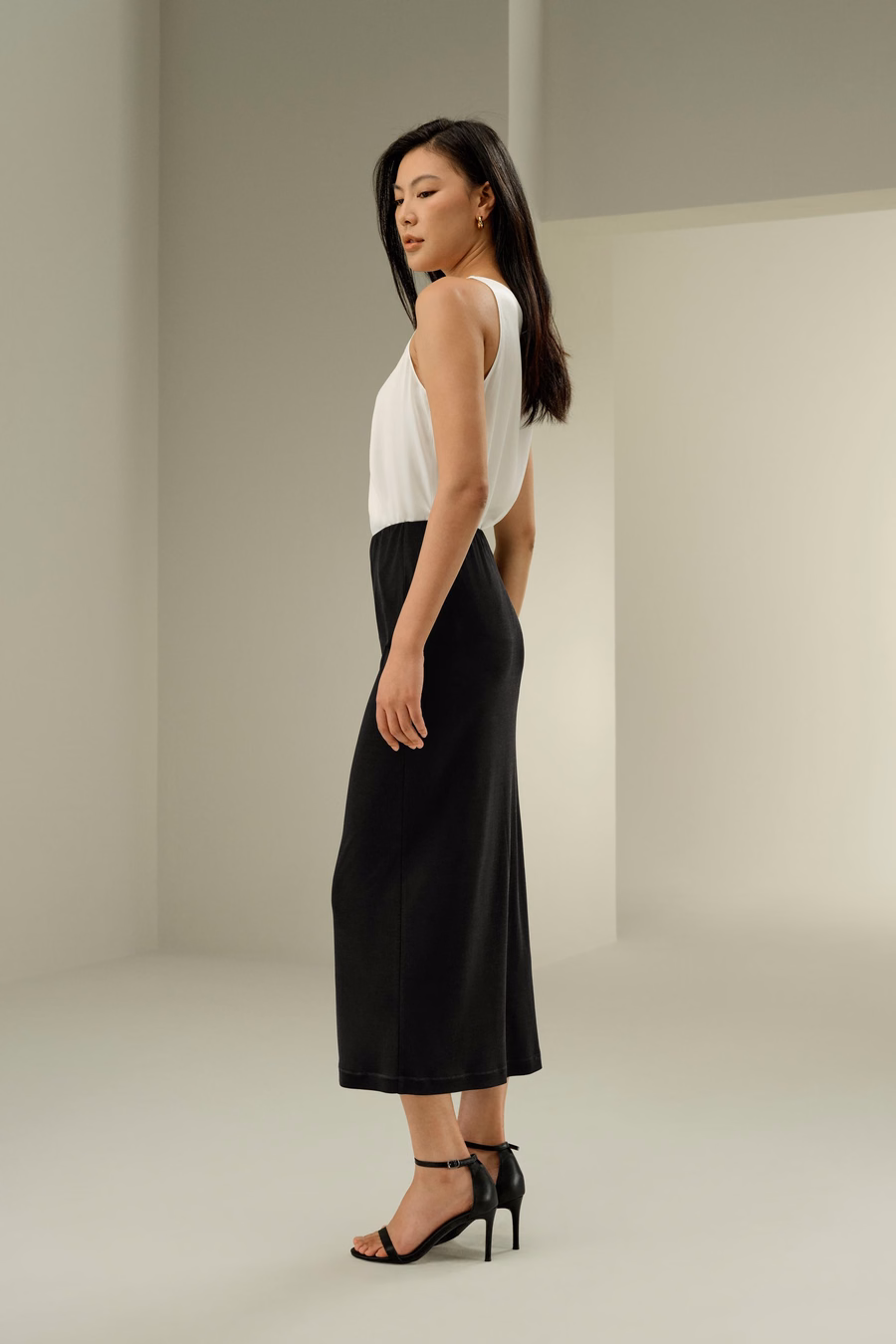 Elegante Gonna Midi in Seta