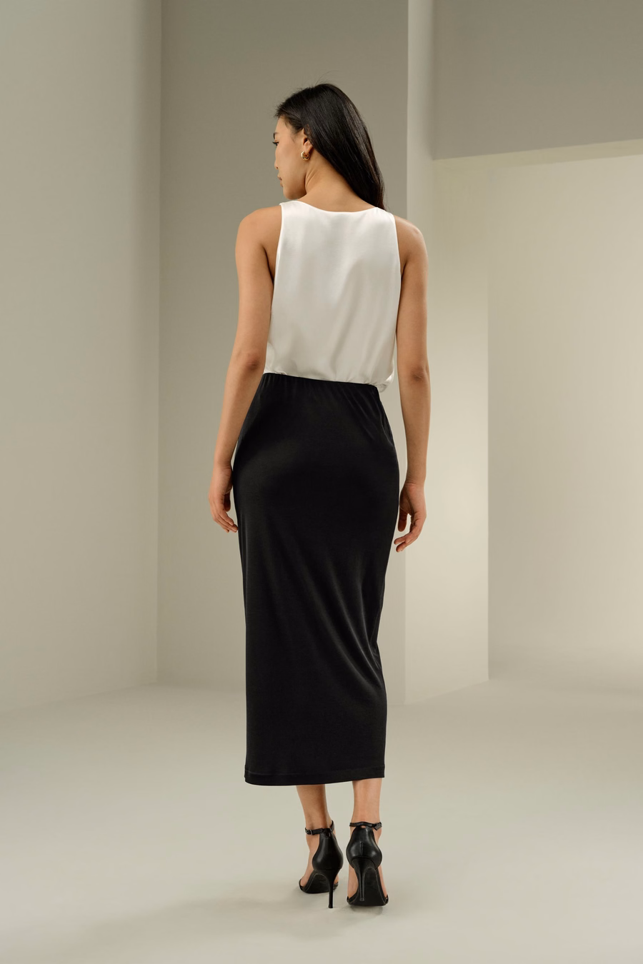 Elegante Gonna Midi in Seta