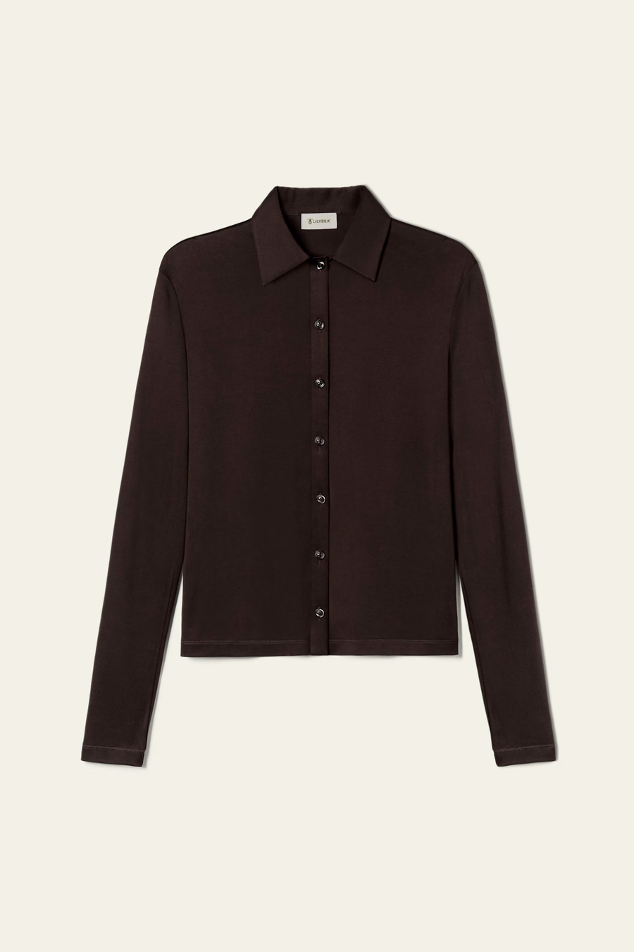 Camicia Basic Slim in Jersey di Seta