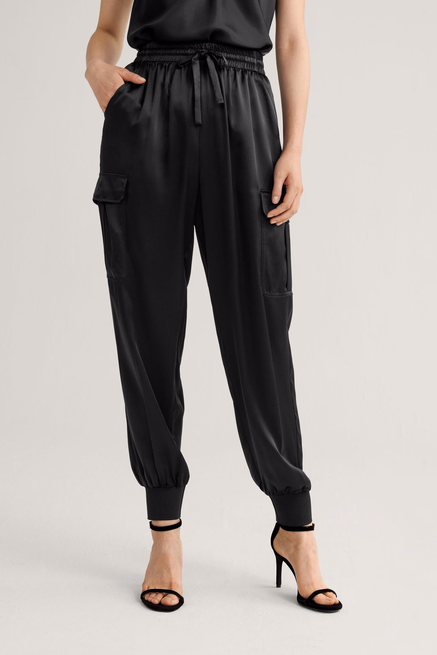 Pantaloni di seta safari