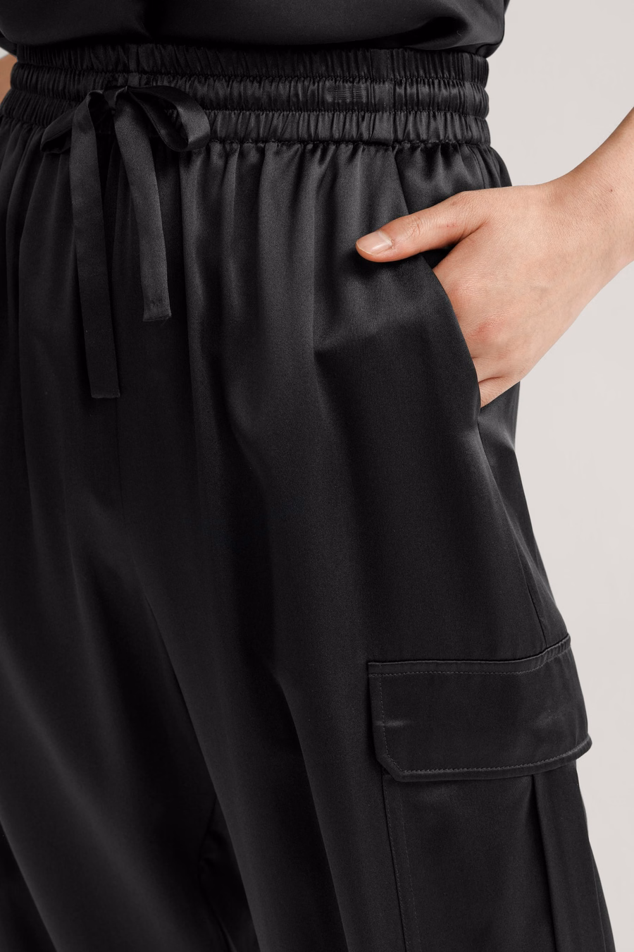 Pantaloni di seta safari