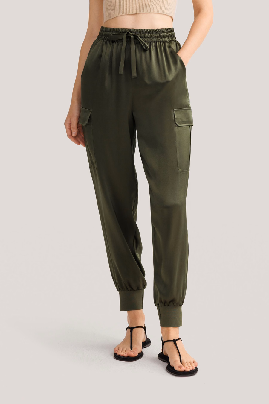 Pantaloni di seta safari
