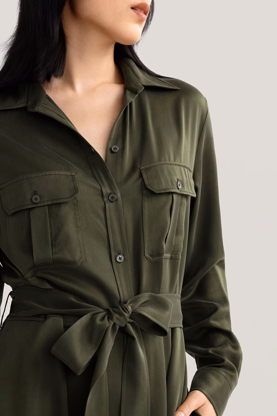 Abito Trench Pocket Lavato SABBIA