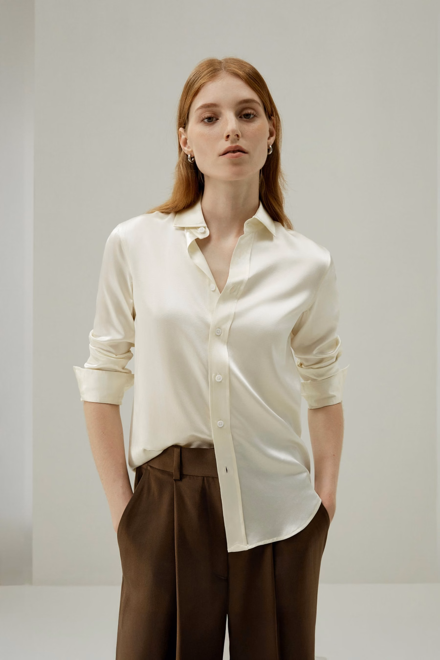 Camicia di seta su misura